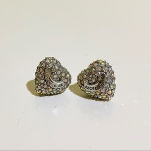 Juicy Couture Swarovski Heart Earrings